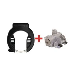 Abus Rahmenschl. 4750S & Akkuschl. DT2 T82 Bosch2 Gleichschliessend Schwarz