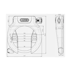Abus Rahmenschl. 4750S &amp; Akkuschl. IT2.1 T82 Bosch2 Gleichschliessend Schwarz -E-Bike Zubehör abus rahmenschl 4750s akkuschl it21 t82 bosch2 gleichschliessend schwarz2