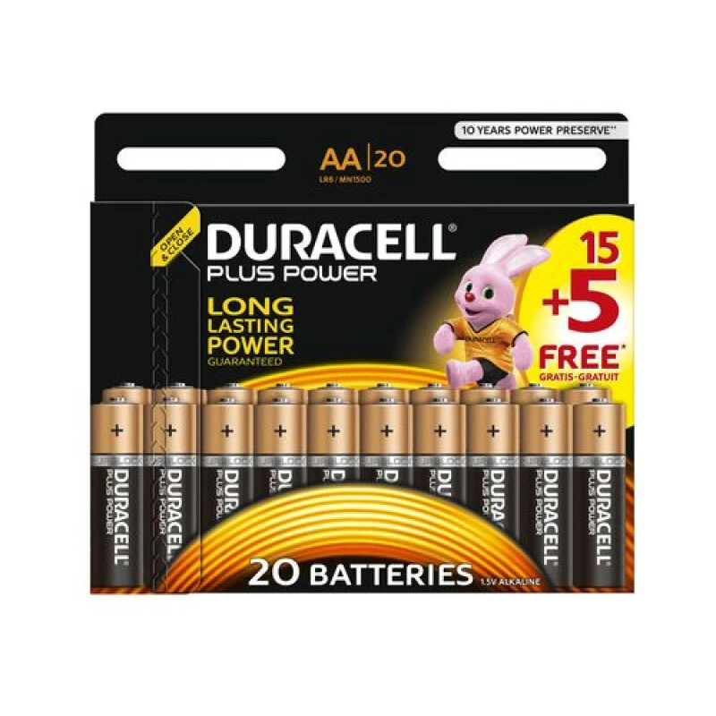 Duracell Batterie AA LR6 1.5V Akaline MN1500, Blister à 20 Stück 3 Duracell Batterie AA LR6 1.5V Akaline MN1500, Blister à 20 Stück