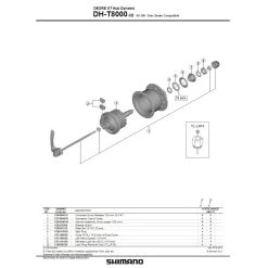 Shimano Dynamoeinheit DH-T8000-3D Achse 108mm -E-Bike Zubehör shimano dynamoeinheit dh t8000 3d achse 108mm2