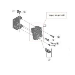 Shimano Obere Befestigungseinheit F&uuml;r Akkuhalter BM-E8031