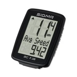 Sigma Computer BC 7.16, 07160, Mit Kabel, Schwarz