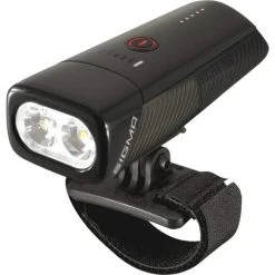 Sigma Lampe BUSTER 1100 HL Helmleuchte, 19860, Schwarz 1100 Lumen, USB-Ladekabel