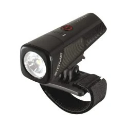 Sigma Lampe BUSTER 800 HL Helmleuchte, 19810, Schwarz, 800 Lumen, USB-Ladekabel