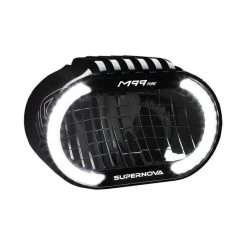 Supernova E-Bike Scheinwerfer M99 PURE 6V, 500lmn 160Lux, Aluminium Geh&auml;use, Schwarz