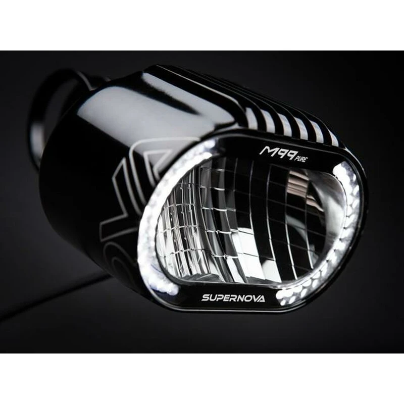 Supernova E-Bike Scheinwerfer M99 PURE 6V, 500lmn 160Lux, Aluminium Gehäuse, Schwarz 4 Supernova E-Bike Scheinwerfer M99 PURE 6V, 500lmn 160Lux, Aluminium Gehäuse, Schwarz – Bild 2