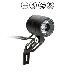 Supernova E3 PURE 3 Scheinwerfer, 205lm, Schwarz Matt Tagfahr- Und Standlicht, Terraflux2 Linse, Mit Gabelhalterung, Kabel F&uuml;r R&uuml;cklicht Vorhanden