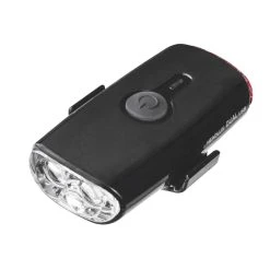 Topeak Headlux Dual USB Helmlampe, Schwarz Helmlampe, 140 Lumen Vorne, 10 Lumen Hinten, USB