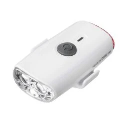 Topeak Headlux Dual USB Helmlampe, Weiss Helmlampe, 140 Lumen Vorne, 10 Lumen Hinten, USB