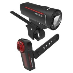 Trelock Beleuchtungs-Set LS 300 I-GO VECTOR 30 + LS 740 I-GO VECTOR REAR